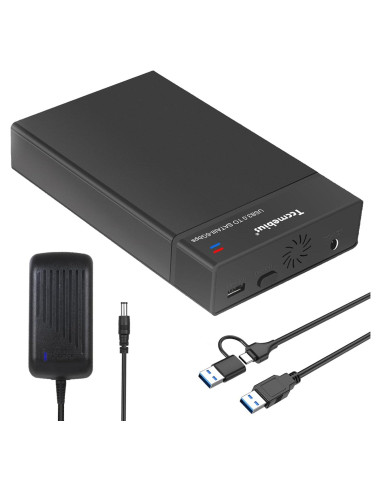 Estación de Acoplamiento Tccmebius TCC-S8 para HDD/SSD SATA 2.5/3.5" hasta 22TB