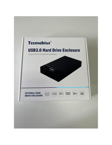Estación de Acoplamiento Tccmebius TCC-S8 para HDD/SSD SATA 2.5/3.5" hasta 22TB