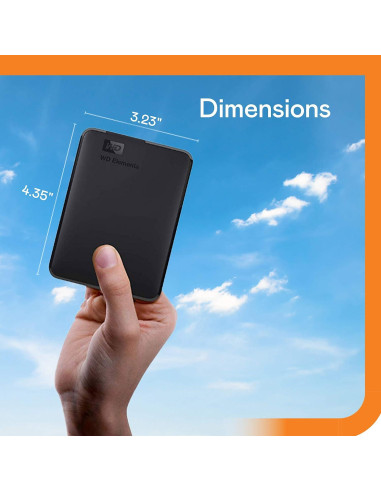 Disco Duro Externo Portátil WD 3TB USB 3.0 Negro