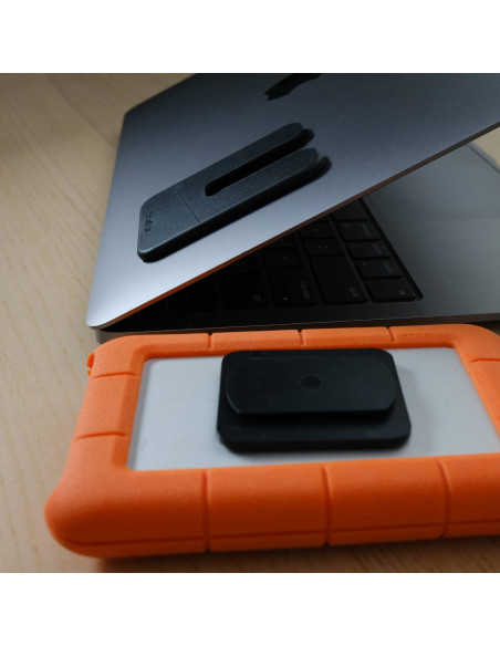 Soporte Externo para Disco Duro DriveSlide Negro - Organizador Portátil