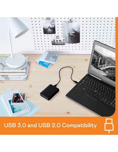 Disco Duro Externo Portátil WD 3TB USB 3.0 Negro