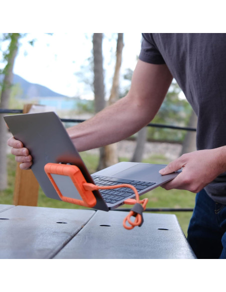 Soporte Externo para Disco Duro DriveSlide Negro - Organizador Portátil