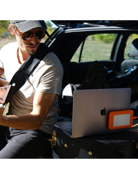 Soporte Externo para Disco Duro DriveSlide Negro - Organizador Portátil