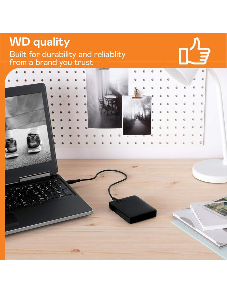 Disco Duro Externo Portátil WD 3TB USB 3.0 Negro