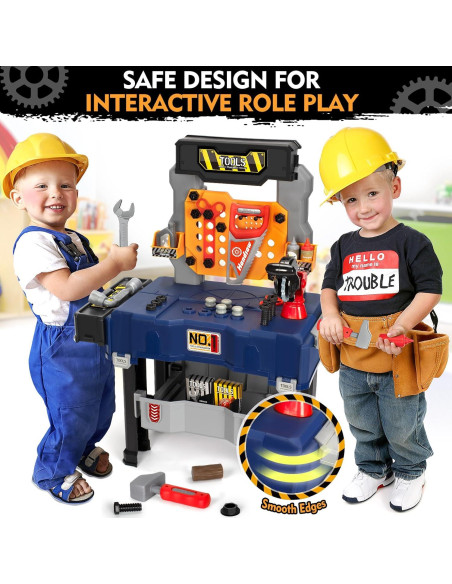 Banco de herramientas para niños Shantou 75 piezas con taladro