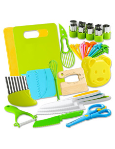 Juego de cuchillos para niños Hirger 46 piezas Montessori