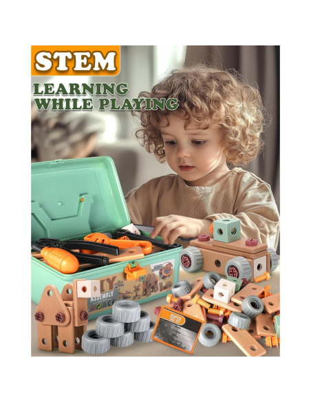 Juego de Herramientas para Niños ZFSZSY con Taladro Eléctrico