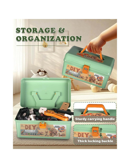 Juego de Herramientas para Niños ZFSZSY con Taladro Eléctrico