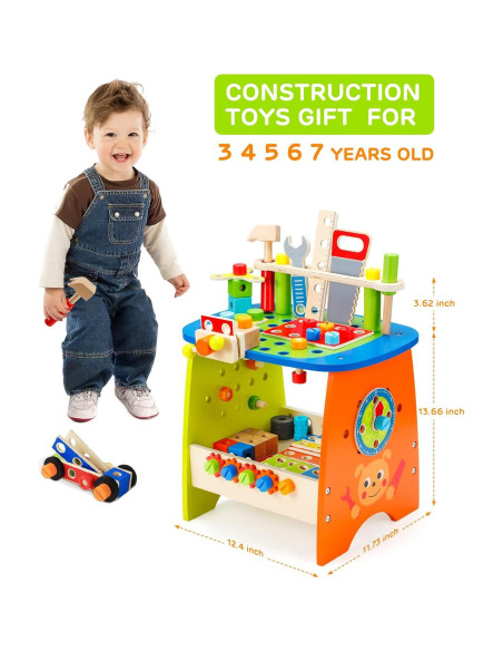 Juego de Herramientas Montessori Ohuhu 89 Piezas para Niños