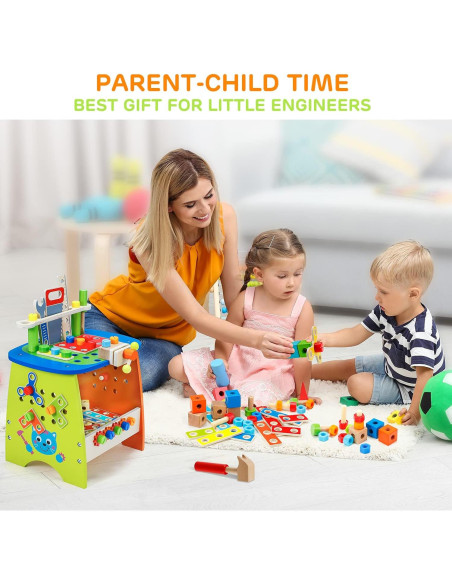 Juego de Herramientas Montessori Ohuhu 89 Piezas para Niños