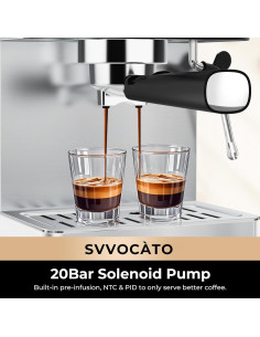Máquina de Espresso Semiautomática CHULUX 20 Bar 1.48L 2