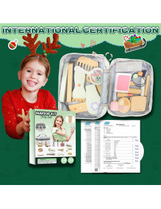 Juego de Maquillaje de Madera KIDBSET para Niñas 3-8 Años 2