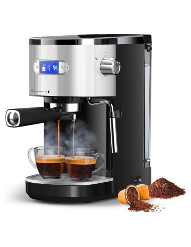 Máquina de Espresso COWSAR 20 Bar Compacta con Varita de Vapor