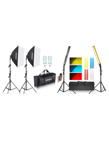 Kit de Iluminación Softbox Neewer 700W LED 2 Pack 3200K-5600K