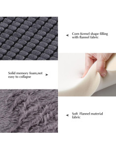 Manta para Perros BVAGSS 61x46cm Reversible Espuma Viscoelástica 2