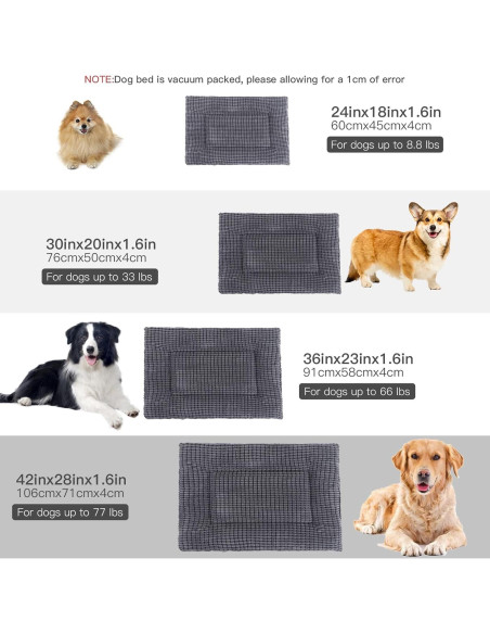 Manta para Perros BVAGSS 61x46cm Reversible Espuma Viscoelástica