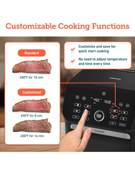 Freidora de Aire COSORI 10 Qt Horno Tostador 14 en 1 Inteligente