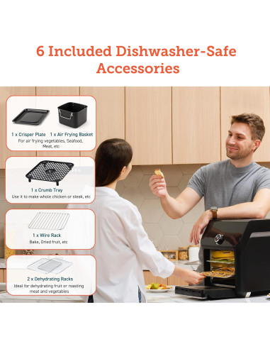 Freidora de Aire COSORI 10 Qt Horno Tostador 14 en 1 Inteligente