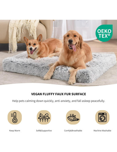 Cama para Perros Grandes Western Home WH Espuma Ortopédica 88.9x55.9cm