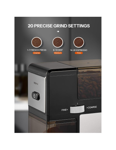 Molino de Café Eléctrico Reemix BRL-3062 Ajustable 1.31kg