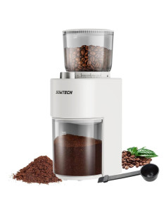 Molino de café eléctrico SOWTECH con 38 configuraciones beige