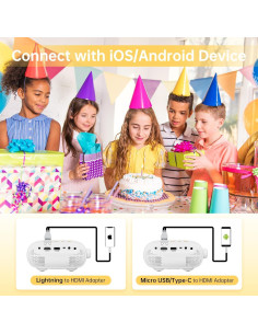 Proyector Mini Portátil ARTSEA HD 1080P para iPhone y Android 2