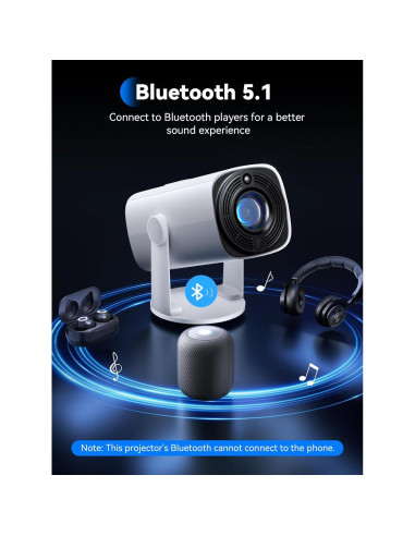 Mini Proyector SOOMFON SK1 1080P Bluetooth Portátil 0.59 kg