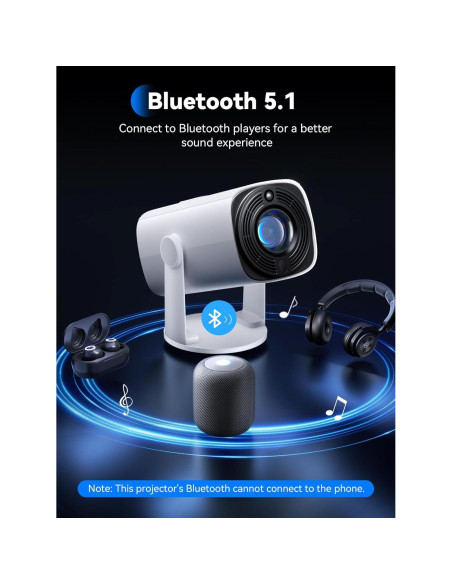 Mini Proyector SOOMFON SK1 1080P Bluetooth Portátil 0.59 kg