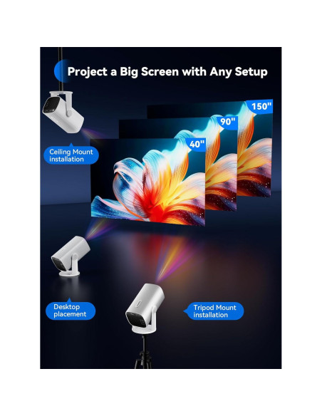 Mini Proyector SOOMFON SK1 1080P Bluetooth Portátil 0.59 kg