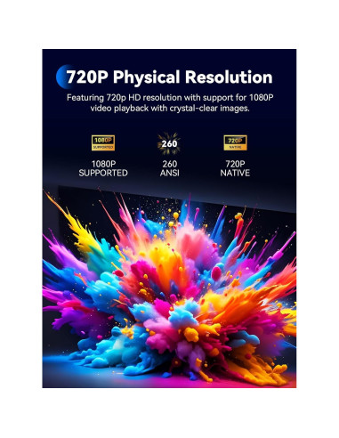 Mini Proyector SOOMFON SK1 1080P Bluetooth Portátil 0.59 kg