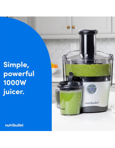 NutriBullet Exprimidor Pro 1000W 2L Plata con 3 Velocidades 2