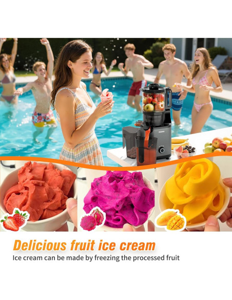 Exprimidor de Prensa en Frío VENNEX 1.04L Doble Tornillo