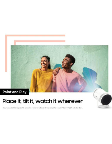 Proyector Portátil Inteligente Samsung The Freestyle FHD 1080p