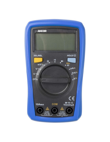 Multímetro Digital Ancor 703072 8 Funciones 0.25 kg