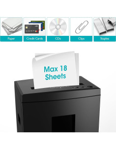 Trituradora de Papel WOLVERINE SD9113 18 Hojas Corte Cruzado 2