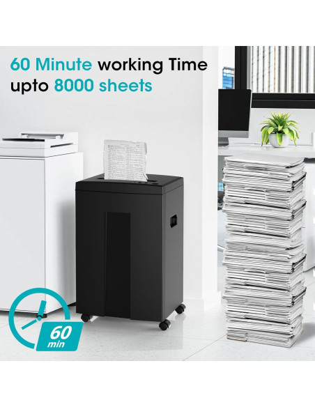 Trituradora de Papel WOLVERINE SD9113 18 Hojas Corte Cruzado