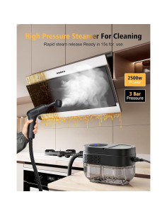Limpiador a Vapor LeArex 2500W 1.6L 13 Accesorios 2