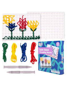 Tableros de Enhebrado SPARK & WOW | Set de 2 | Actividad Sensorial