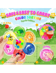 Juguete Sensorial de Clasificación de Colores MORECOLL HD601 - 15.5x17.1cm 2