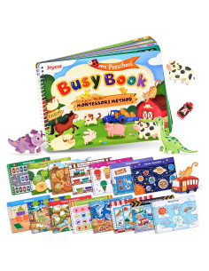 Libro Ocupado JoyCat para Preescolar 3-5 Años Actividades Educativas