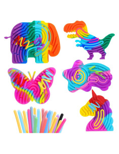 Tablero Sensorial MoKo de Silicona Doble Cara 55 Cuerdas 35x24cm