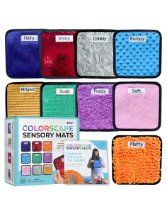 Alfombrillas Sensoriales ColorScape - Juguetes para Autismo 9 Piezas