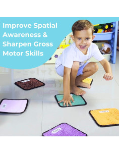 Alfombrillas Sensoriales ColorScape - Juguetes para Autismo 9 Piezas 2