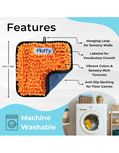 Alfombrillas Sensoriales ColorScape - Juguetes para Autismo 9 Piezas