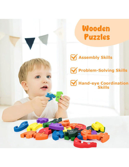 Rompecabezas de Alfabeto y Números Montessori LovesTown 20x15cm