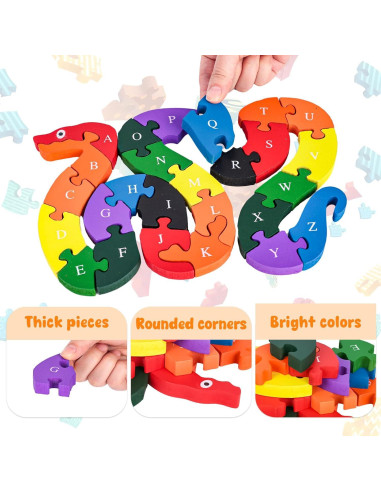 Rompecabezas de Alfabeto y Números Montessori LovesTown 20x15cm