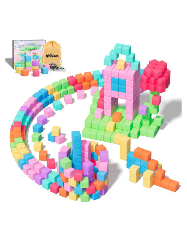 Bloques Magnéticos Apluses 100 Piezas Juguetes Educativos 3+