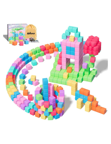 Bloques Magnéticos Apluses 100 Piezas Juguetes Educativos 3+