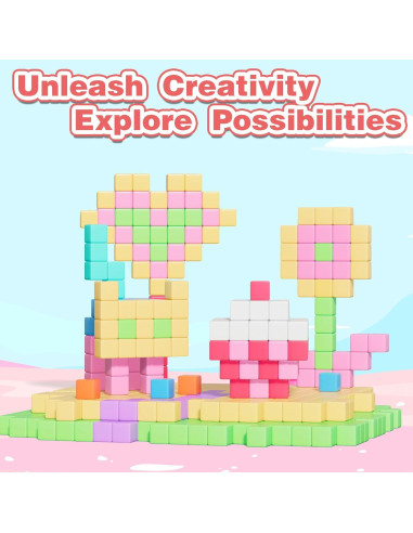 Bloques Magnéticos Apluses 100 Piezas Juguetes Educativos 3+