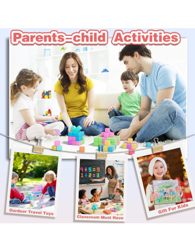 Bloques Magnéticos Apluses 100 Piezas Juguetes Educativos 3+